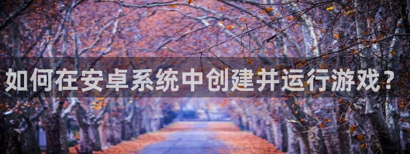 28.28大神：如何在安卓系统中创建并运行游戏？