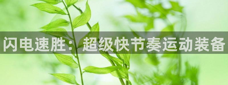 oety欧亿：闪电速胜：超级快节奏运动装备